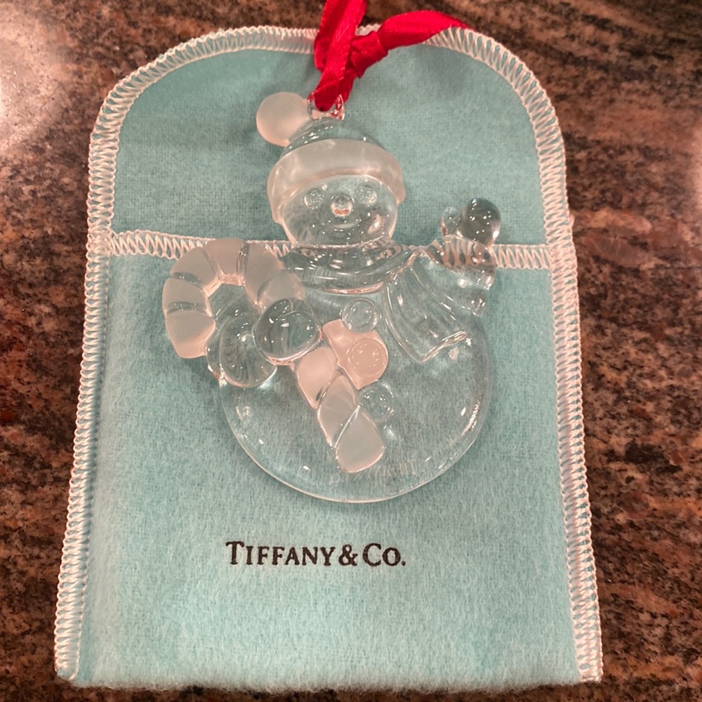Tiffany Snowman Ornament